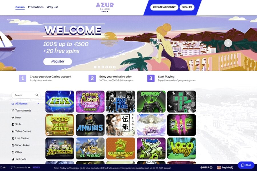Azur Casino - Téléchargez notre Mobile App dès aujourd'hui APK